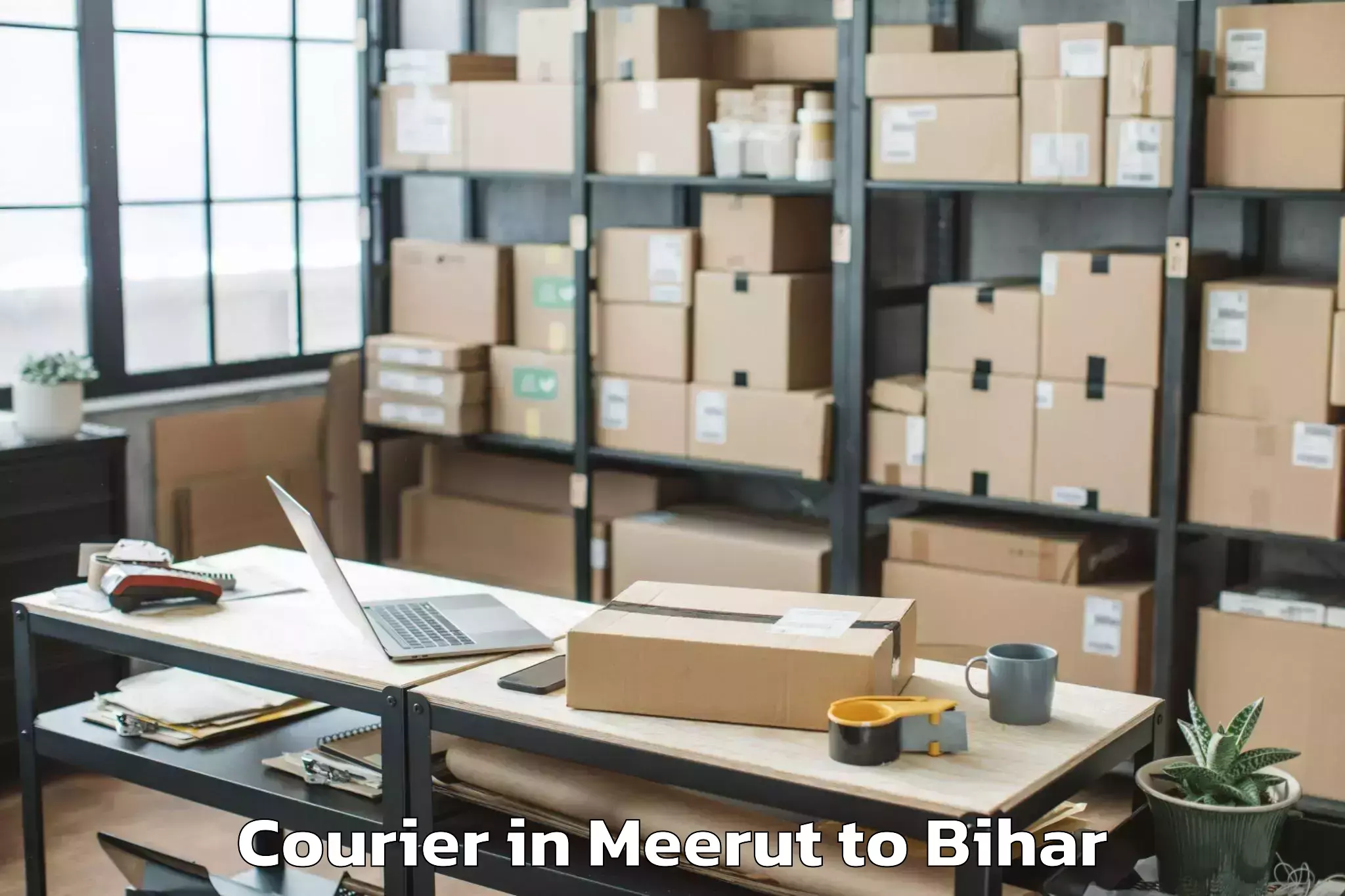 Efficient Meerut to Chiraia Courier